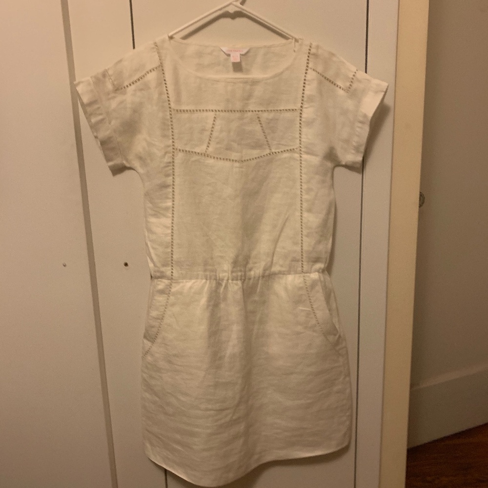 JOE FRESH White Linen Mini Dress - Size XS